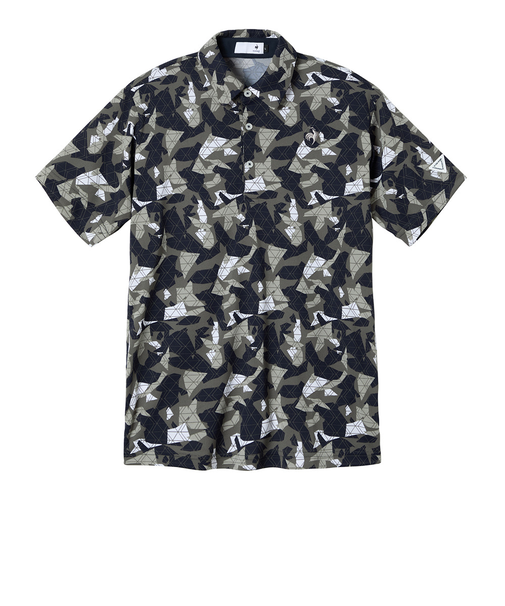 ルコックスポルティフ(lecoqsportif)ゴルフウェア マティスモザイク柄半袖シャツ LG5FHS01M KH00