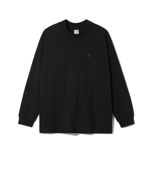 マンシング（MUNSING）ゴルフウェア 60’ S モックネックシャツ MU5FLS02M BK00