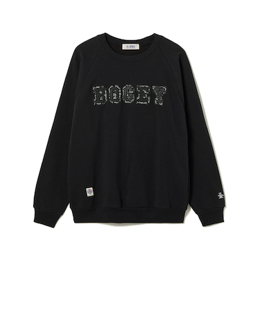 マンシング（MUNSING）ゴルフウェア BOGEY MAN クルーネックスウエットシャツ MU5FSW01M BK00