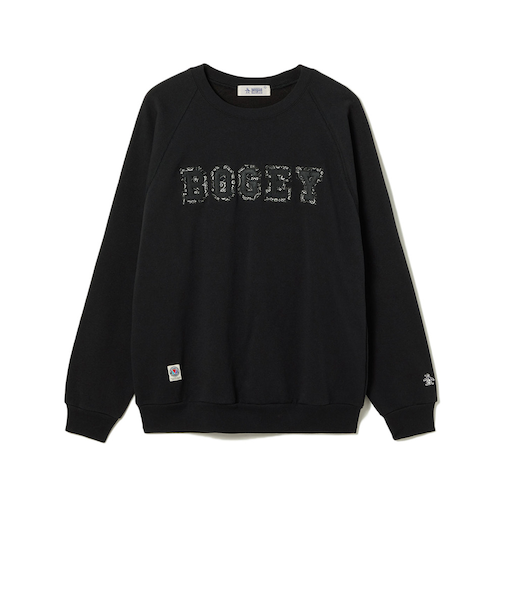 マンシング（MUNSING）ゴルフウェア BOGEY MAN クルーネックスウエットシャツ MU5FSW01M BK00