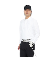 アンダーアーマー（UNDER ARMOUR）ゴルフウェア Mid ロゴ 長袖ポロシャツ 25 6011492 100