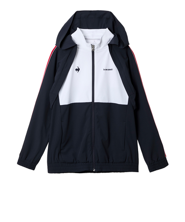 ルコックスポルティフ(lecoqsportif)ゴルフウェア アウター 2WAYブルゾン デタッチャブル LG5FWB00L WH00