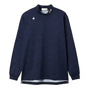 ルコックスポルティフ（lecoqsportif）ゴルフウェア 吸汗 裏起毛 シーズン柄 長袖モックネックシャツ LG5FLS51M NV00