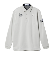 ルコックスポルティフ（lecoqsportif）ゴルフウェア 蓄熱保温 ヒートナビ ベーシックデザイン長袖ポロシャツ LG5FLS05M WH00