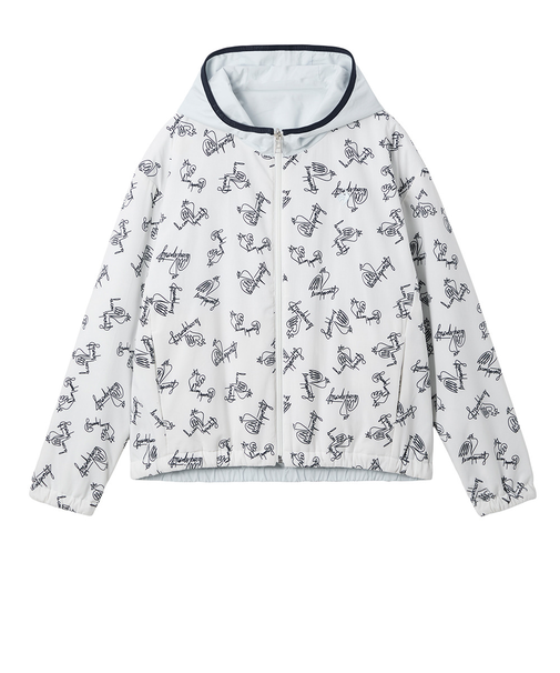 ルコックスポルティフ(lecoqsportif)ゴルフウェア アウター 防風保温 リバーシブル ブルゾン LG5FWB02L WH00