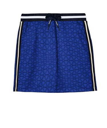 ルコックスポルティフ（lecoqsportif）ゴルフウェア 吸汗 防風 総柄ジャージ スカート LG5FSK01L BL00