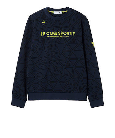 ルコックスポルティフ（lecoqsportif）ゴルフウェア トライアングル柄プルオーバーカットソー LG5FSW04M NV00