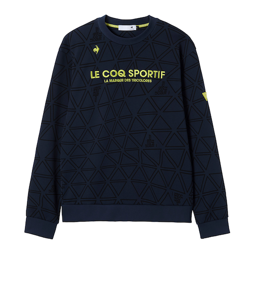 ルコックスポルティフ（lecoqsportif）ゴルフウェア トライアングル柄プルオーバーカットソー LG5FSW04M NV00