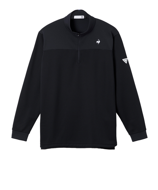 ルコックスポルティフ（lecoqsportif）ゴルフウェア 蓄熱保温 ヒートナビ ハーフジップ 長袖シャツ LG5FLS81M NV00