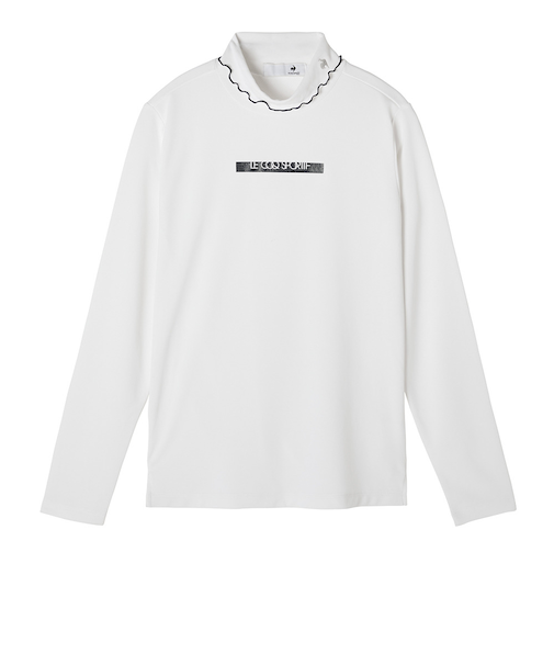 ルコックスポルティフ（lecoqsportif）ゴルフウェア メローモックネック長袖シャツ LG5FLS50L WH00