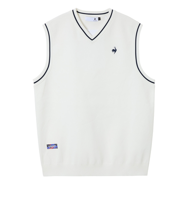 ルコックスポルティフ（lecoqsportif）ゴルフウェア 定番 ニットベスト LG5FVE80M WH00