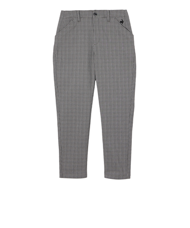 ルコックスポルティフ（lecoqsportif）ゴルフウェア ストレッチ チェック柄9分丈パンツ LG5FLP53L BK00