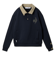 ルコックスポルティフ（lecoqsportif）ゴルフウェア 蓄熱保温 ハーフジップスウェット LG5FSW01L NV00