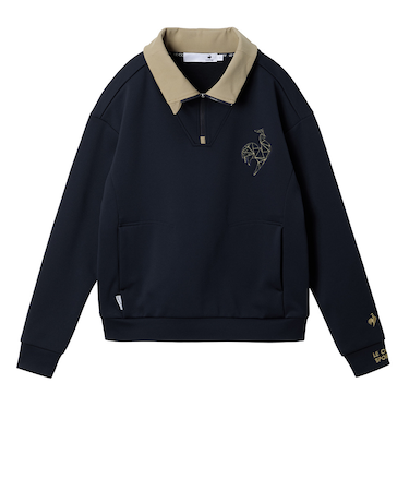 ルコックスポルティフ（lecoqsportif）ゴルフウェア 蓄熱保温 ハーフジップスウェット LG5FSW01L NV00