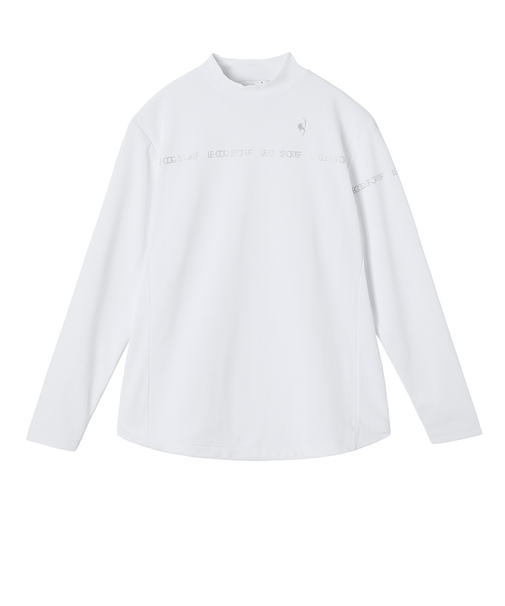 ルコックスポルティフ（lecoqsportif）ゴルフウェア 吸汗 長袖 モックネックシャツ LG5FLS51L WH00