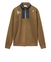 ルコックスポルティフ（lecoqsportif）ゴルフウェア 裏起毛 セーターライク 長袖ハーフジッププルオーバー LG5FSW01M BW00