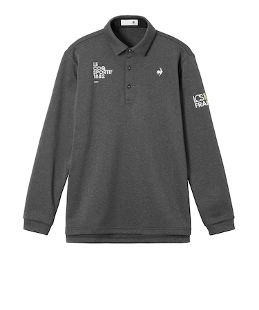 ルコックスポルティフ（lecoqsportif）ゴルフウェア 蓄熱保温 ヒートナビ 定番 長袖ポロシャツ LG5FLS05M GY00