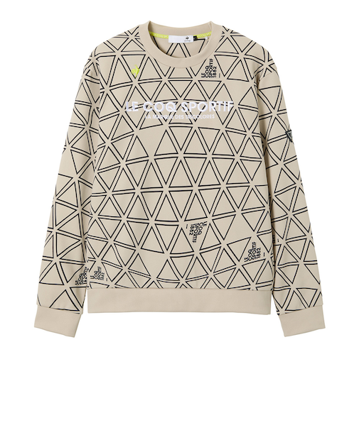 ルコックスポルティフ（lecoqsportif）ゴルフウェア トライアングル柄プルオーバーカットソー LG5FSW04M BG00