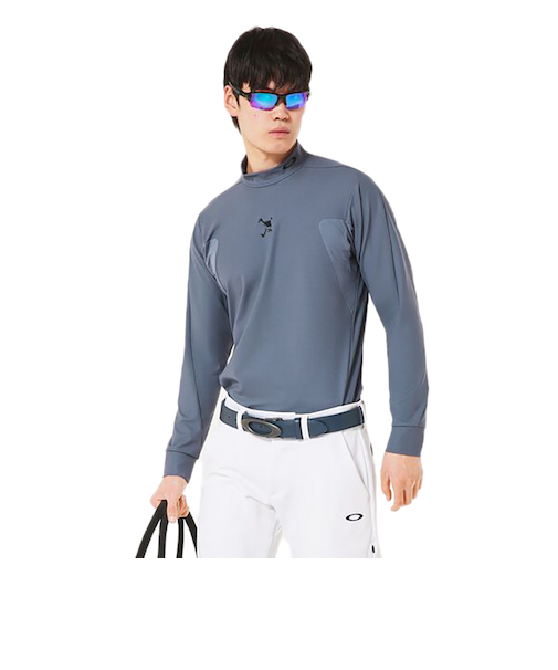 オークリー（OAKLEY）ゴルフウェア SKULL THICKNESS 長袖モックシャツ FOA408240-62C