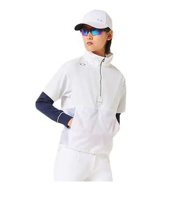 オークリー（OAKLEY）ゴルフウェア ELEVATE 半袖プルオーバージャケット FOA500876-100