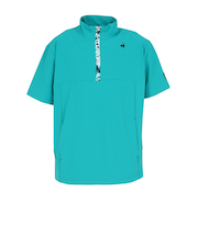 ルコックスポルティフ（lecoqsportif）ゴルフウェア アウター 半袖 ハーフジップ ウインドブルゾン LG5FWB80M GR00
