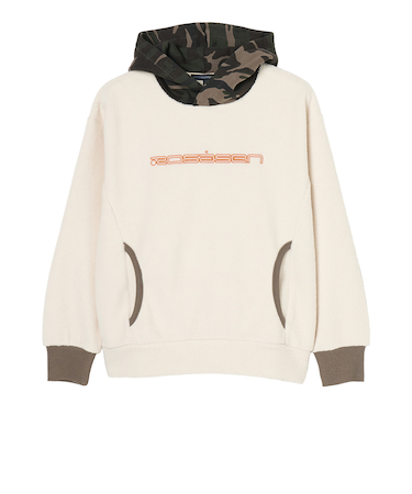 ROSASEN（ROSASEN）ゴルフウェア 裏起毛 プリント切り替えフーディ 045-34011-25AW-006