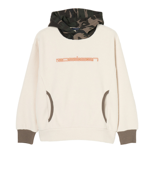 ROSASEN（ROSASEN）ゴルフウェア 裏起毛 プリント切り替えフーディ 045-34011-25AW-006