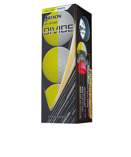 ゴルフボール Z－STAR9 ディバイド SN ZS9 DIV WY スリーブ(3個入り)