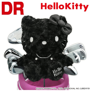 ホクシン（Hokushin）ハローキティヘッドカバー ドライバー用 BK KTHD3 ｷﾃｨDR BK