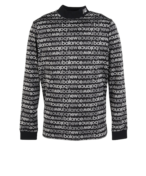 ニューバランス（new balance）ゴルフウェア 総柄 長袖 モックネック プルオーバー 012-5267005-010