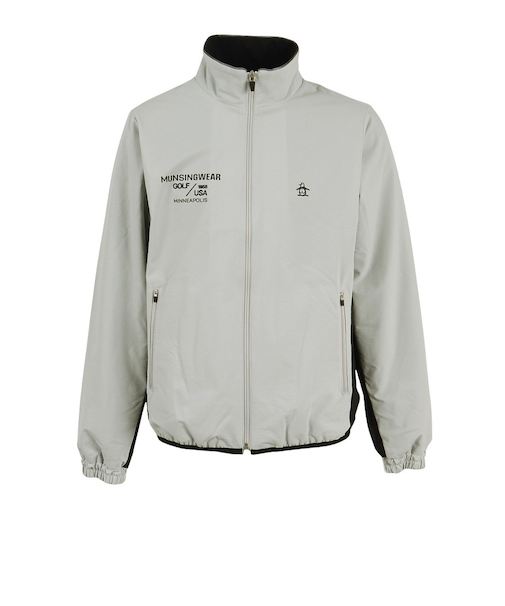 マンシング（MUNSING）ゴルフウェア アウター はっ水 ストレッチ ロゴプリント ブルゾン MG5FJK80M GY00