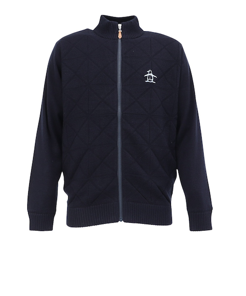 マンシング（MUNSING）ゴルフウェア 防風 長袖 フルジップセーター MG5FST81M NV00