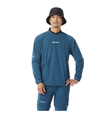 テーラーメイド(TAYLORMADE)ゴルフウェア 撥水 ストレッチ コンバーチブル クルーネック M20136-UN958