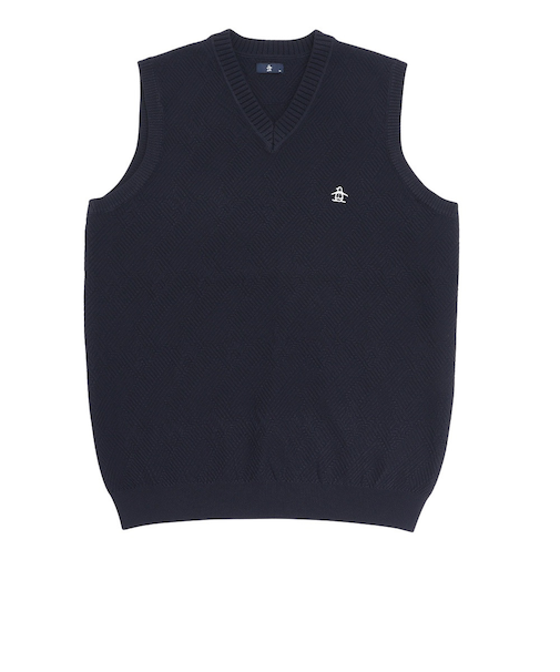マンシング（MUNSING）ゴルフウェア Vネックニットベスト MG5FVE80M NV00