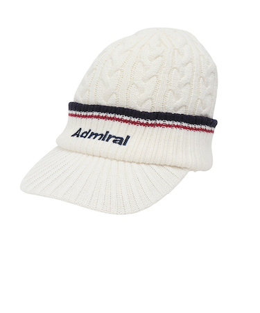アドミラル ゴルフ（Admiral GOLF）ゴルフ 帽子 キャップニット ベーシック ADMB5B11-WHT