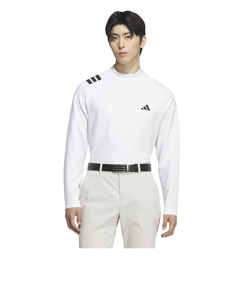 アディダス(adidas)ゴルフウェア COLD. RDY スリーストライプス 長袖モックシャツ JVV04-JL7945 W