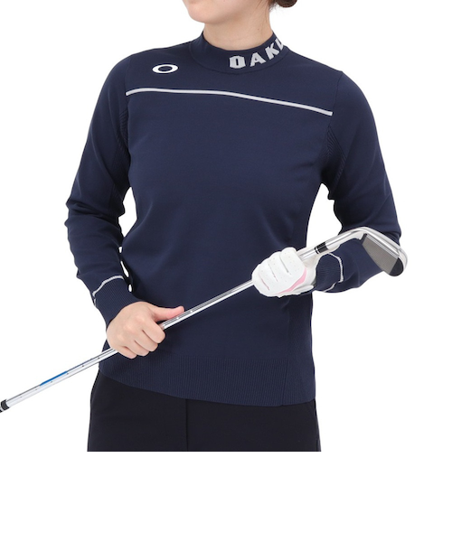oakn2 オークリー レディース セーター 女性Sサイズ ブラックゴルフ