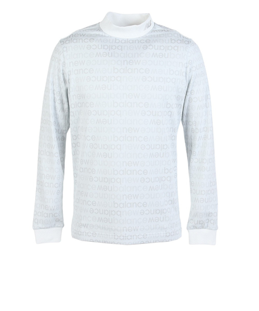 ニューバランス（new balance）ゴルフウェア 総柄 長袖 モックネック プルオーバー 012-5267005-030