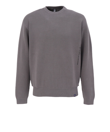 シルバースコット845（SILVERSCOTT845）ゴルフウェア 長袖 アクティブニット クルーネック SS25FWT006 GRY