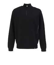 シルバースコット845（SILVERSCOTT845）ゴルフウェア 長袖 アクティブニット ジップ SS25FWT007 BLK