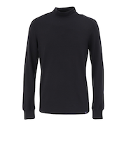 シルバースコット845（SILVERSCOTT845）ゴルフウェア 吸湿発熱 長袖 モックネックプルオーバー SS25FWT008 BLK