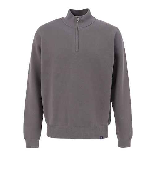 シルバースコット845（SILVERSCOTT845）ゴルフウェア 長袖 アクティブニット ジップ SS25FWT007 GRY