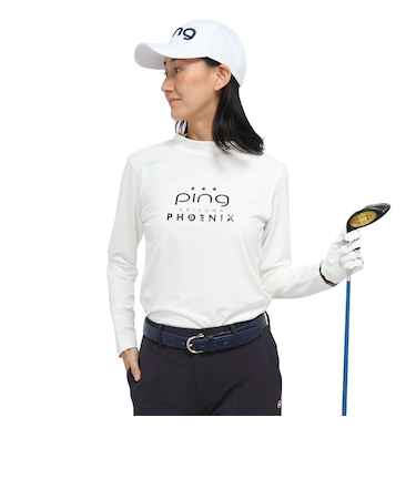 ピン（PING）ゴルフウェア トリコットハイネック長袖シャツ 622-5266001-030