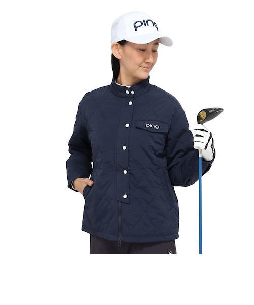 ゴルフウェア ストレッチコードピケ ポロシャツ THLA629-NVY