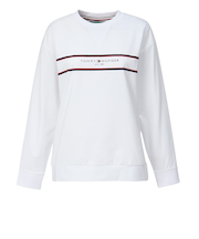 ゴルフウェア フロントロゴ 長袖スウェットシャツ THLA560-WHT