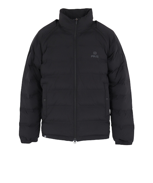 ピン(PING)ゴルフウェア 全方向ストレッチ接結ボーダー2WAY中綿ブルゾン 621-5220003-010