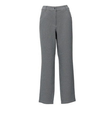 マンシング（MUNSING）ゴルフウェア ストレッチ千鳥チェック柄 9分丈パンツ MG5FLP81L BK00