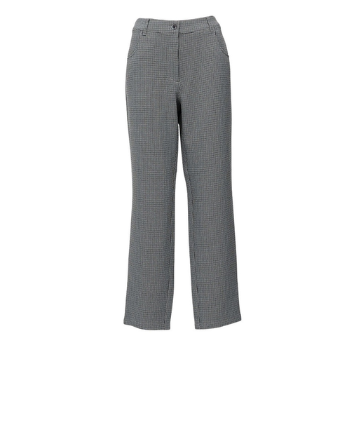 マンシング（MUNSING）ゴルフウェア ストレッチ千鳥チェック柄 9分丈パンツ MG5FLP81L BK00