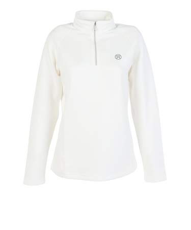 トミーアーマー(Tommy Armour)ゴルフウェア 吸湿発熱 長袖 ヒートクロス 3D ハーフジップ モックシャツ TAHD25F070023 WHT