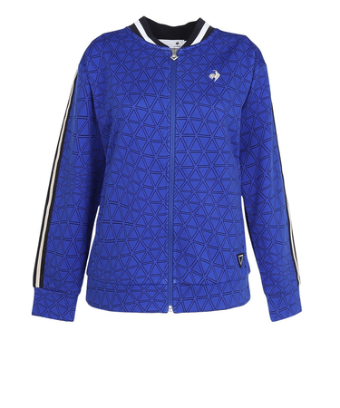 ルコックスポルティフ(lecoqsportif)ゴルフウェア 防風 総柄フルジップジャージ LG5FJG00L BL00